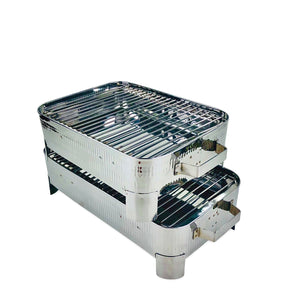 Royal hammered Barbecue Charcoal Grill ( Silver )