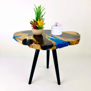 Tri Tone Design Resin Art Coffee Table