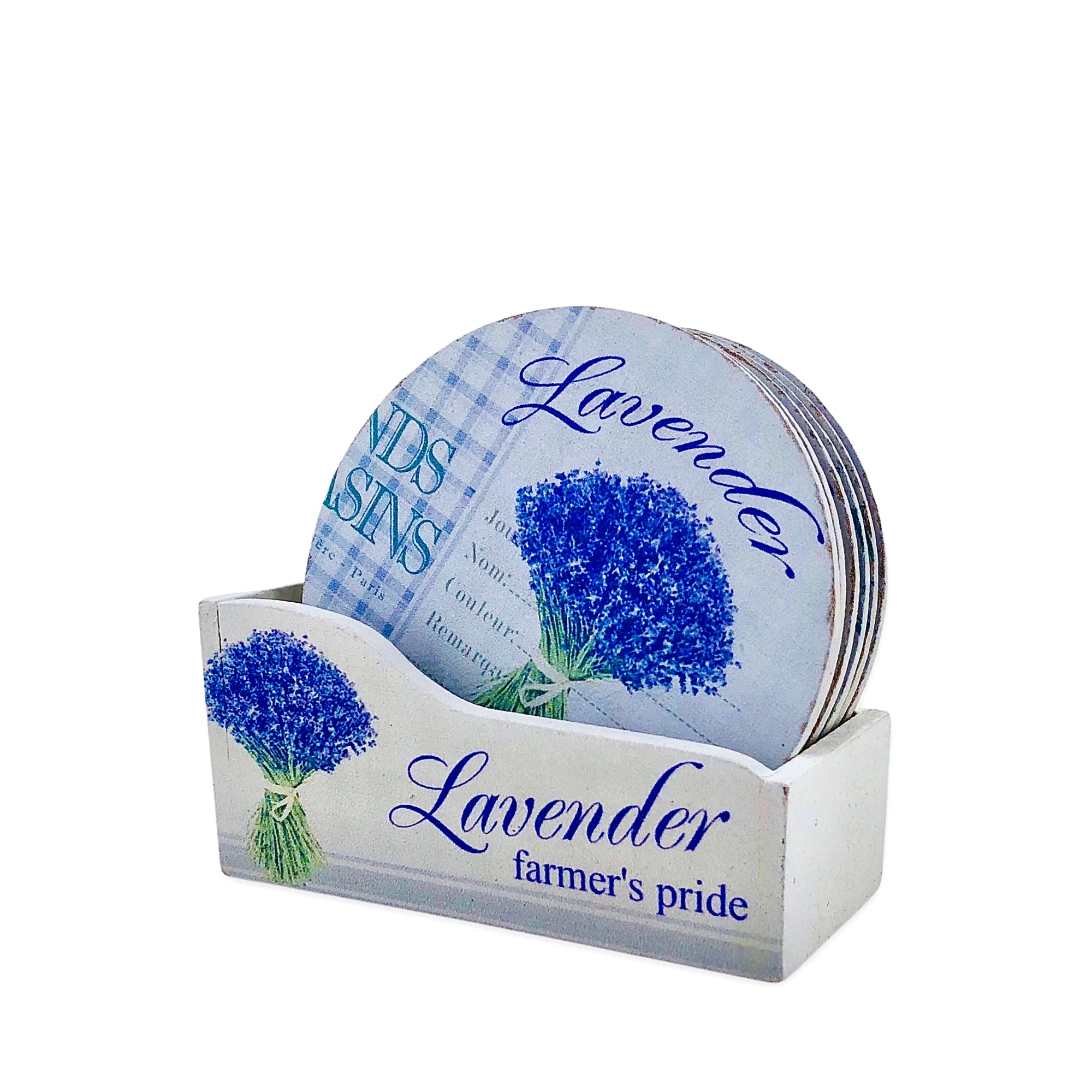Lavender Design Tea Coasters