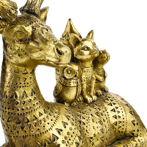Egyptians Deer with (Cat, Owl, Squirrel)  Sculpture