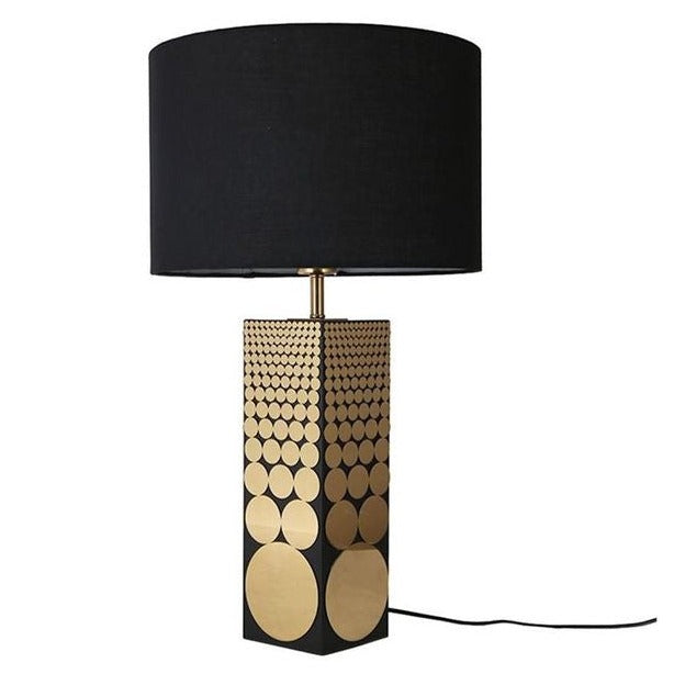 Black Gold Table Lamp  (Pair)