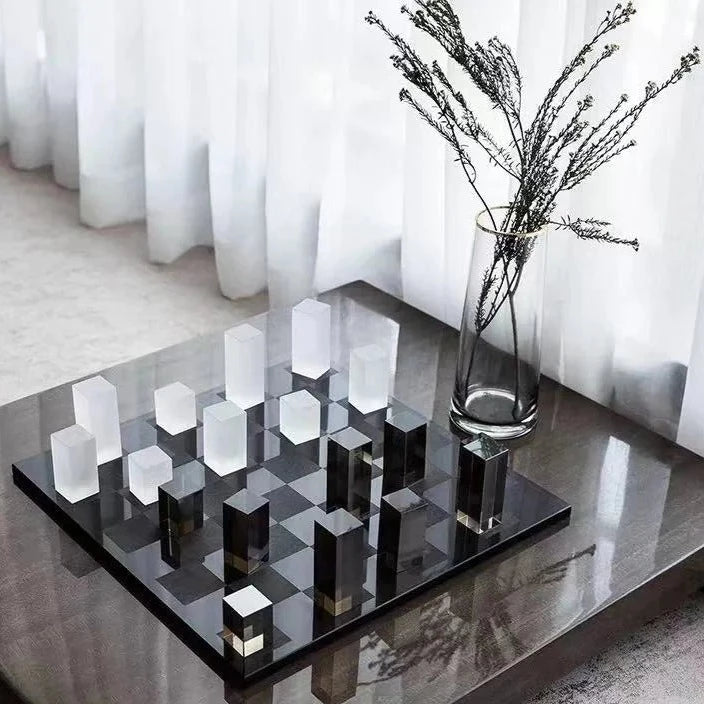 Tizo Frosted Glass Chess Set