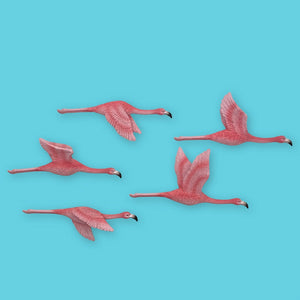Flying Flamingo For Wall Decor