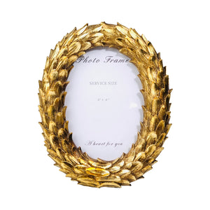 Oval Golden Photo Frame