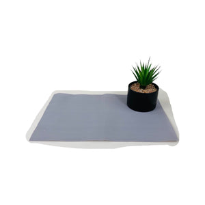 grey braided rectangle Table Place-mats (set of 2)