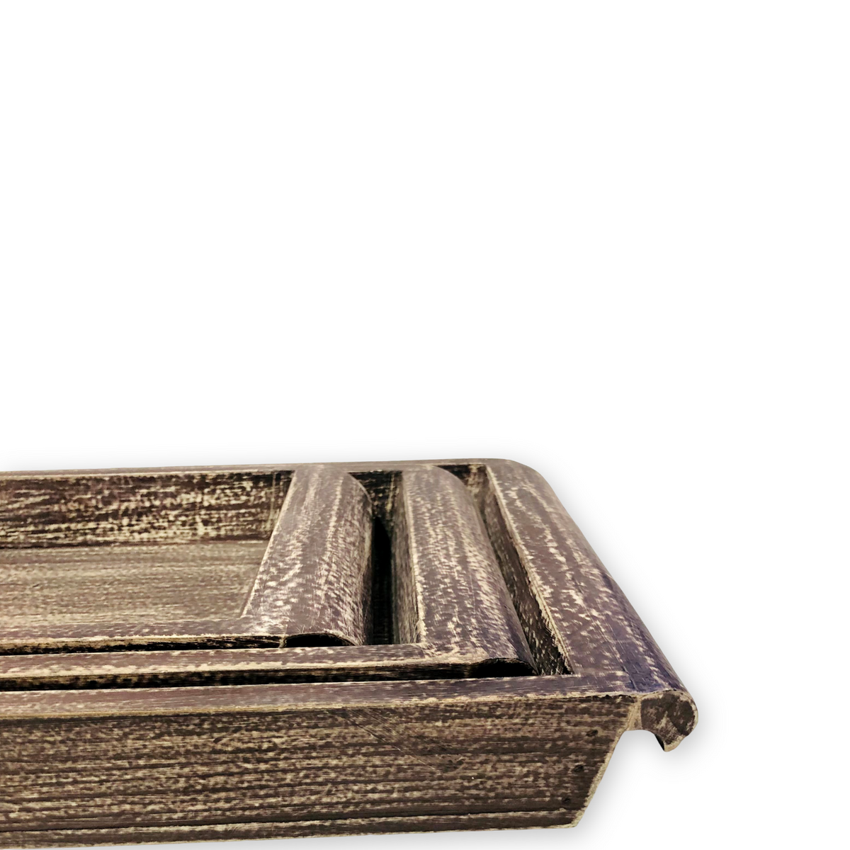 Wooden Dark Brown Trays (Set of 3)