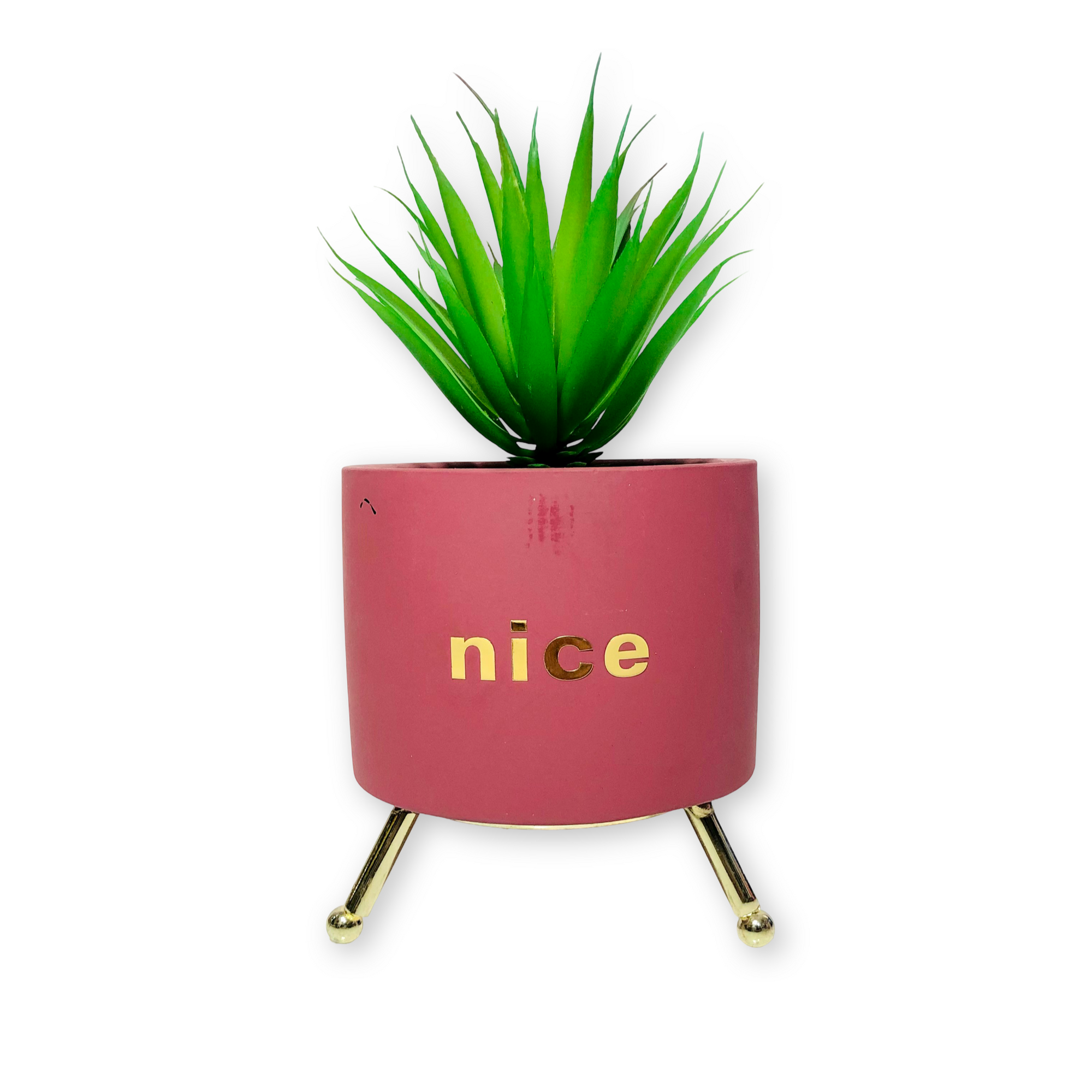 Nice Maroon Planter With Stand