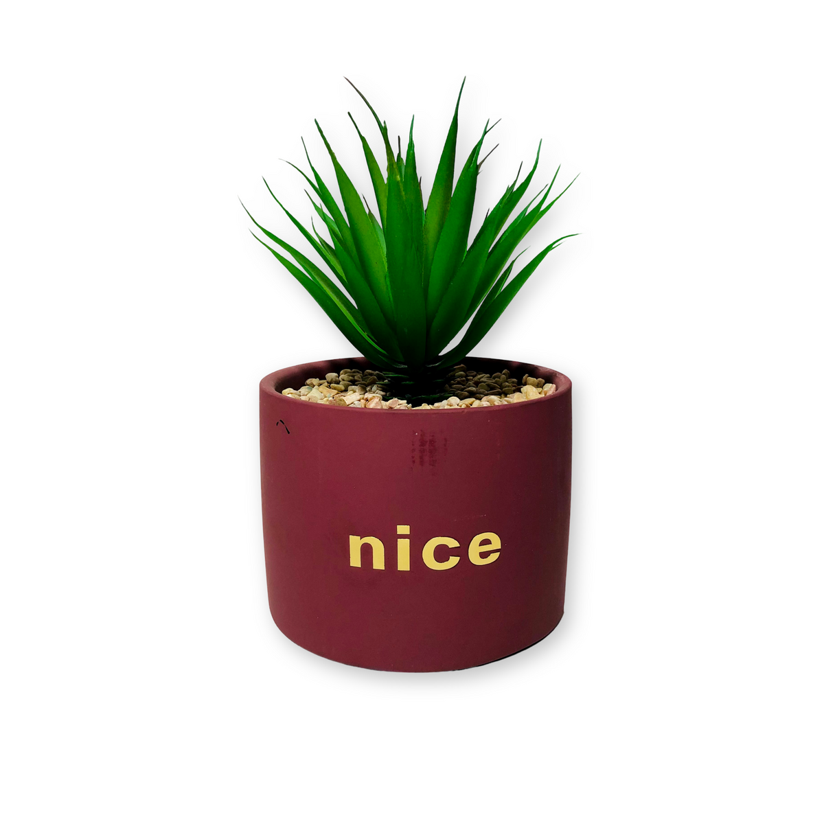 Nice Maroon Planter With Stand