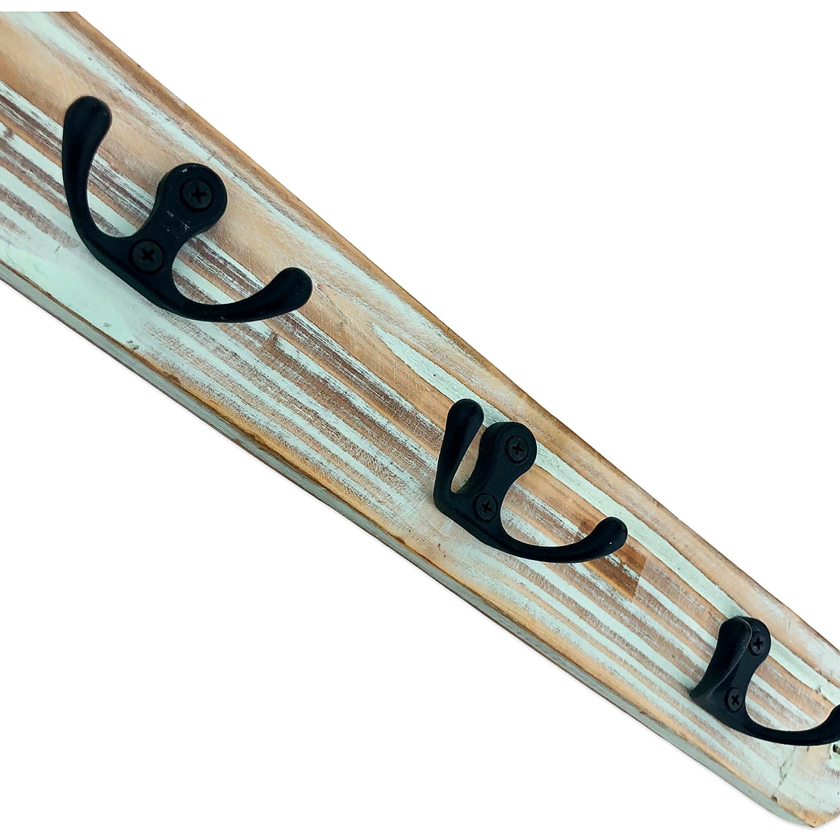 Wooden Texture Wall Key Holder (Lite Green)