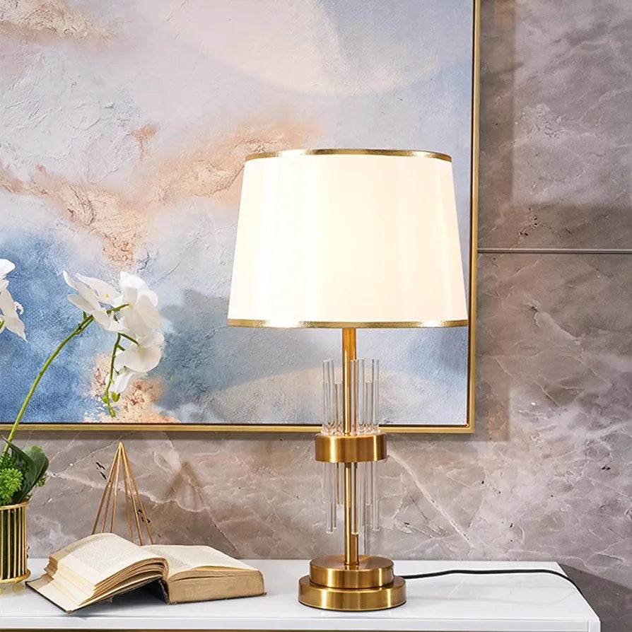 Crystal Tube Table Lamp (Pair)