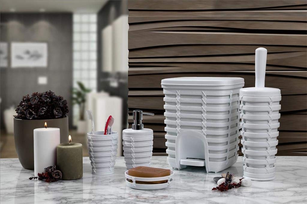 PALM WHITE BATHROOM SET