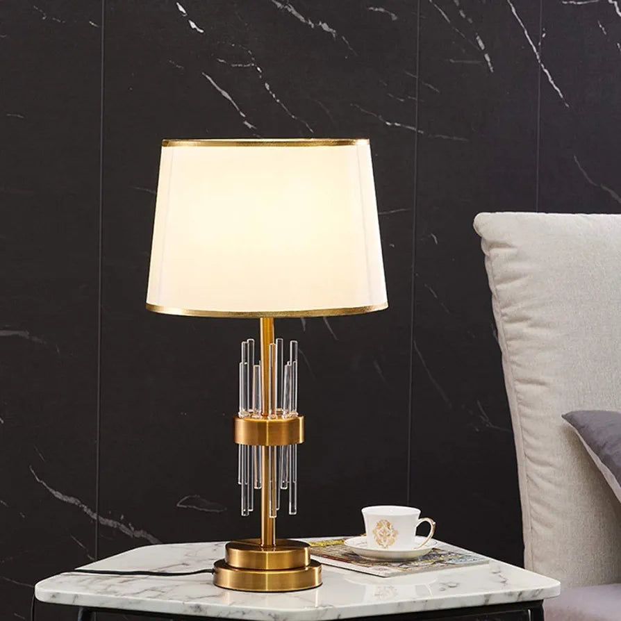 Crystal Tube Table Lamp (Pair)