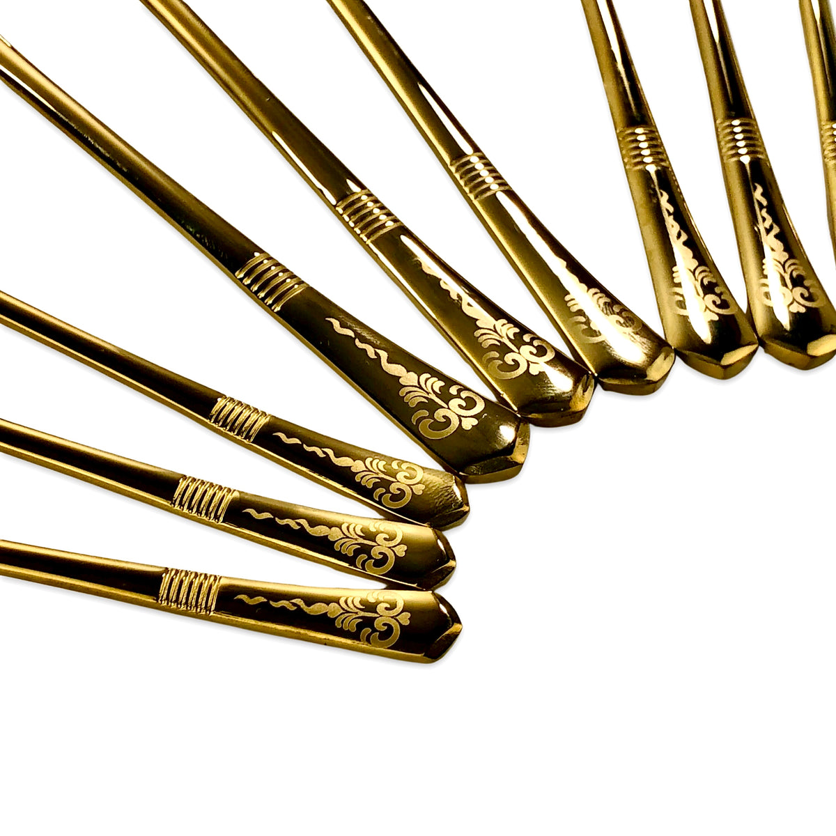 Premium Golden Cutlery Set (Set of 24)