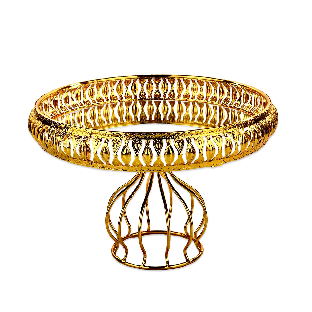 Moroccan Mirror Trays with Stand