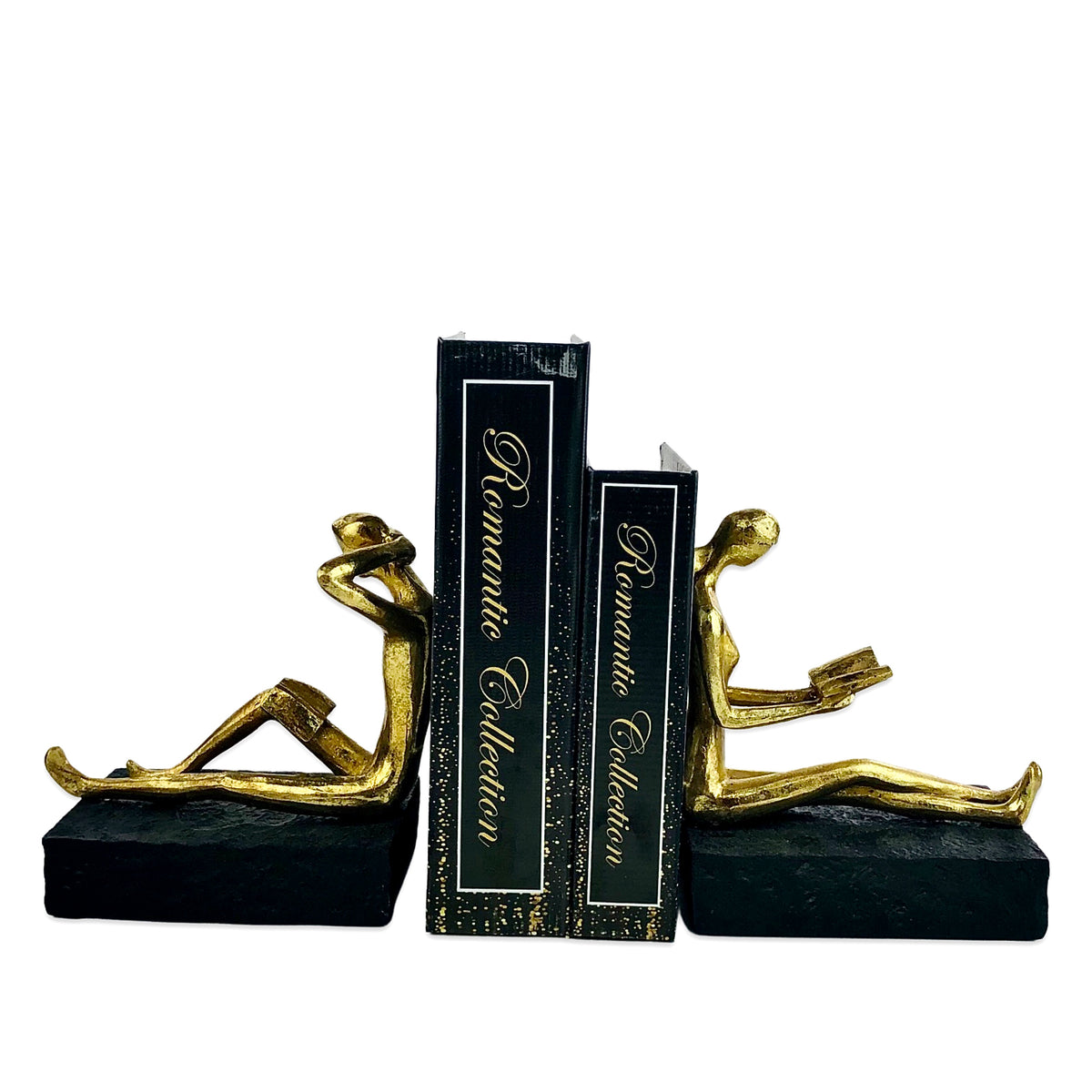 Golden Couple mannequins Bookend