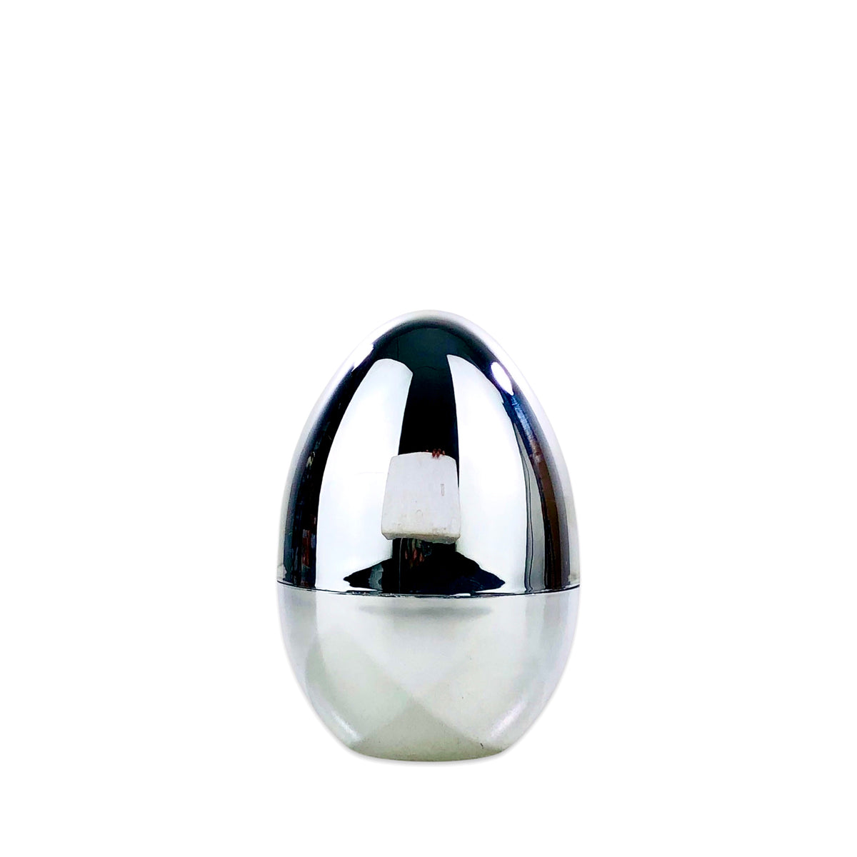 Silver Egg with 6 Coffee/Dessert Spoons