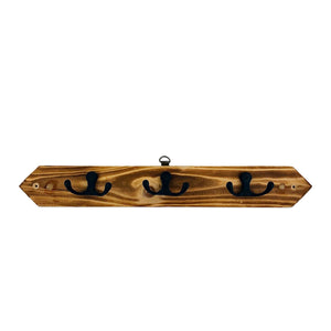 Wooden Texture Wall Key Holder (Brown)