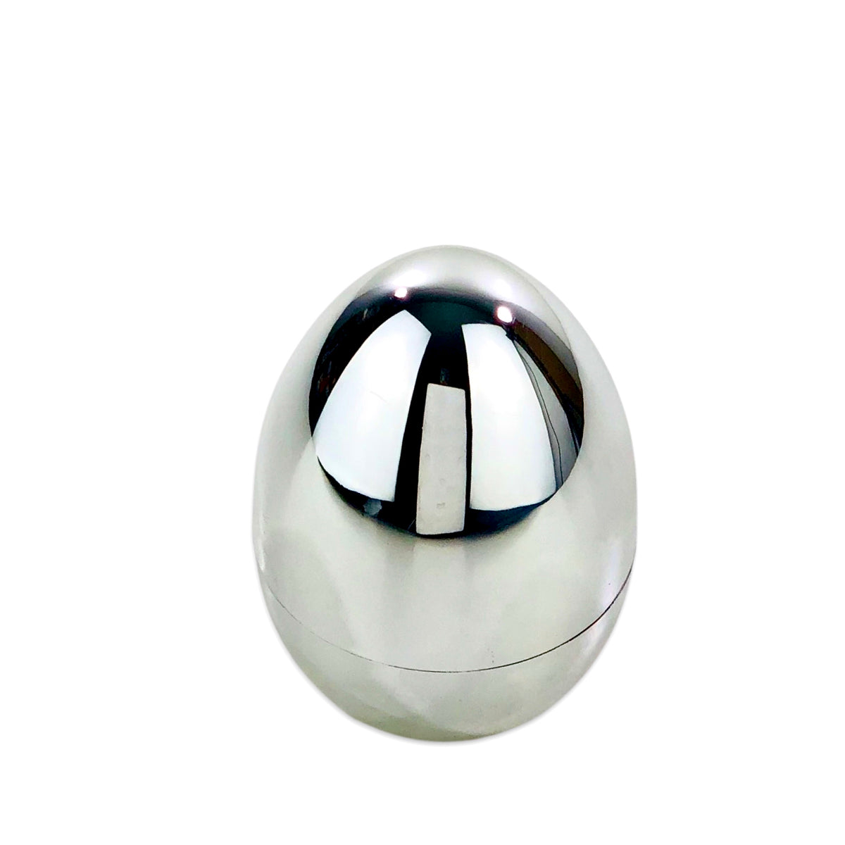 Silver Egg with 6 Coffee/Dessert Spoons