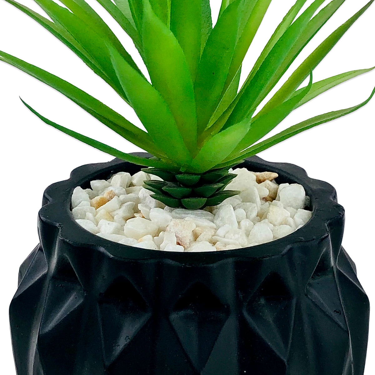 Matt Black Tri texture Pots Planter