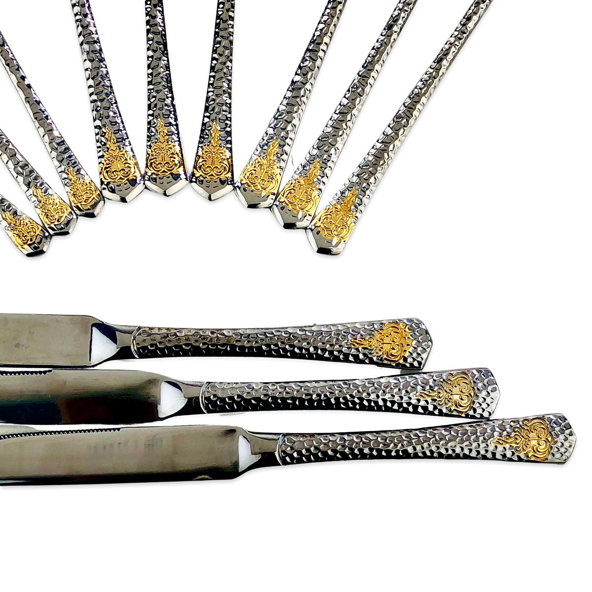 Premium Silver Cutlery Set (Set of 24)