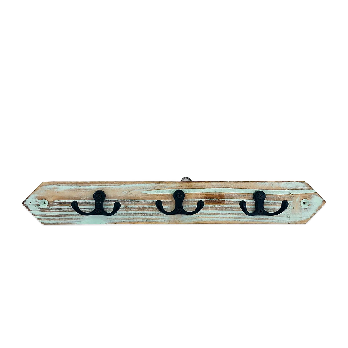 Wooden Texture Wall Key Holder (Lite Green)