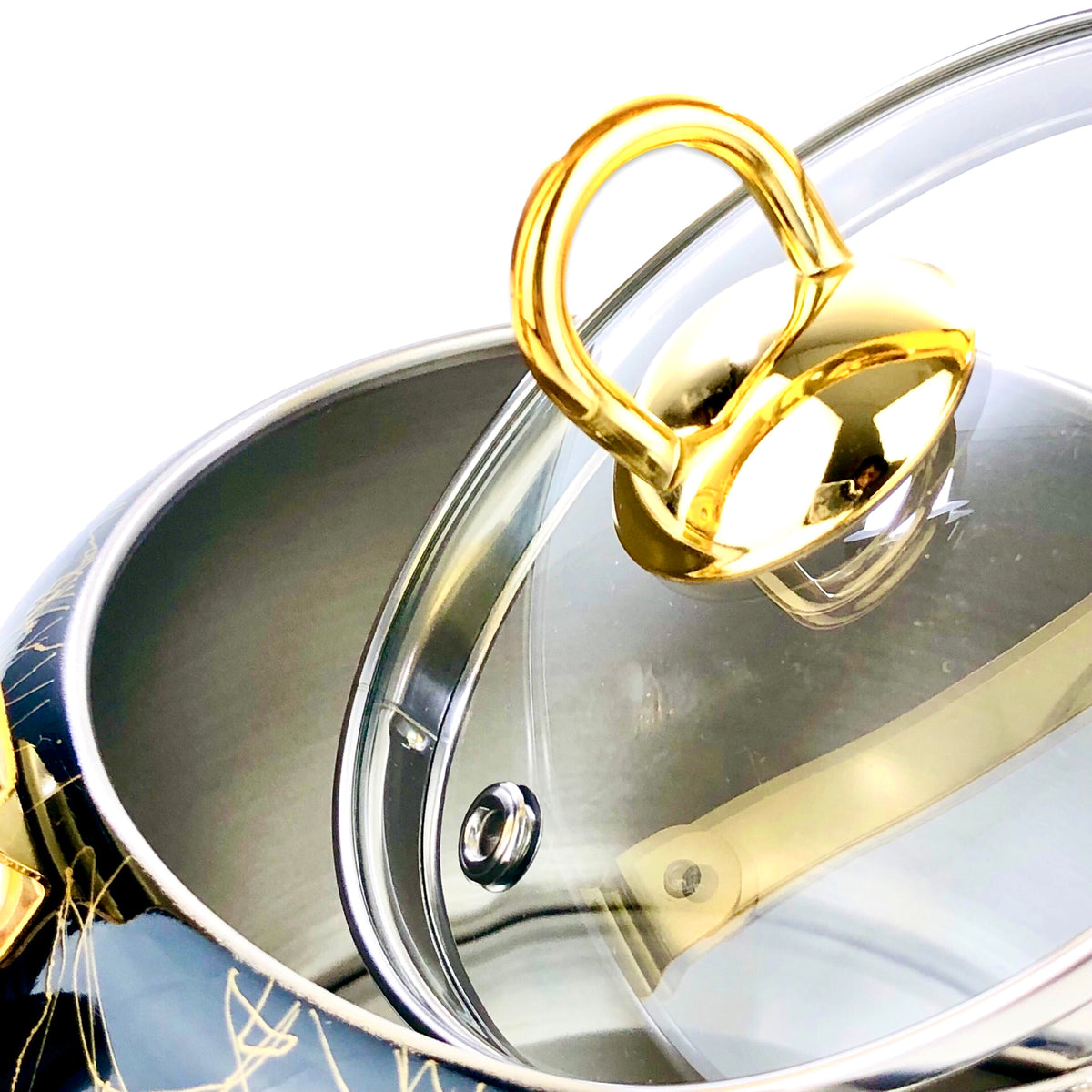 Black Tangled Lines Kettle