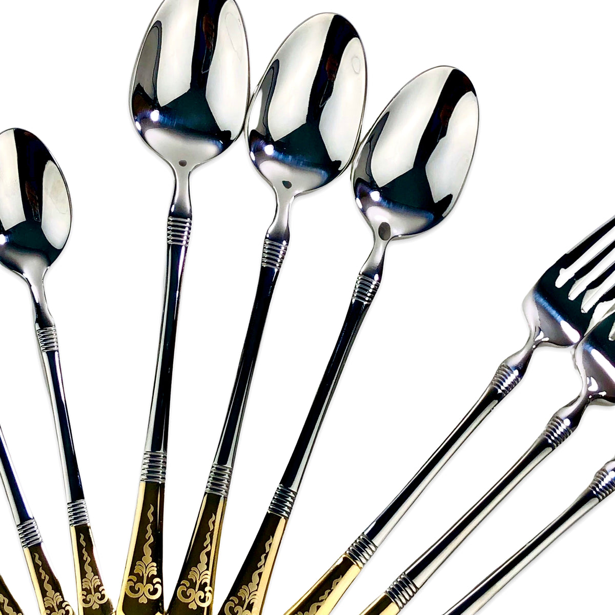 Premium Silver Cutlery Set (Set of 24)