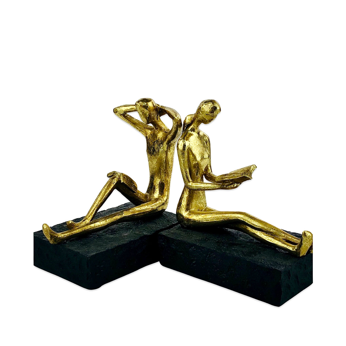 Golden Couple mannequins Bookend