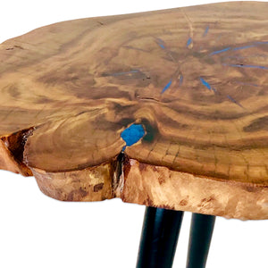 Cracked Edges Resin Art Coffee Table