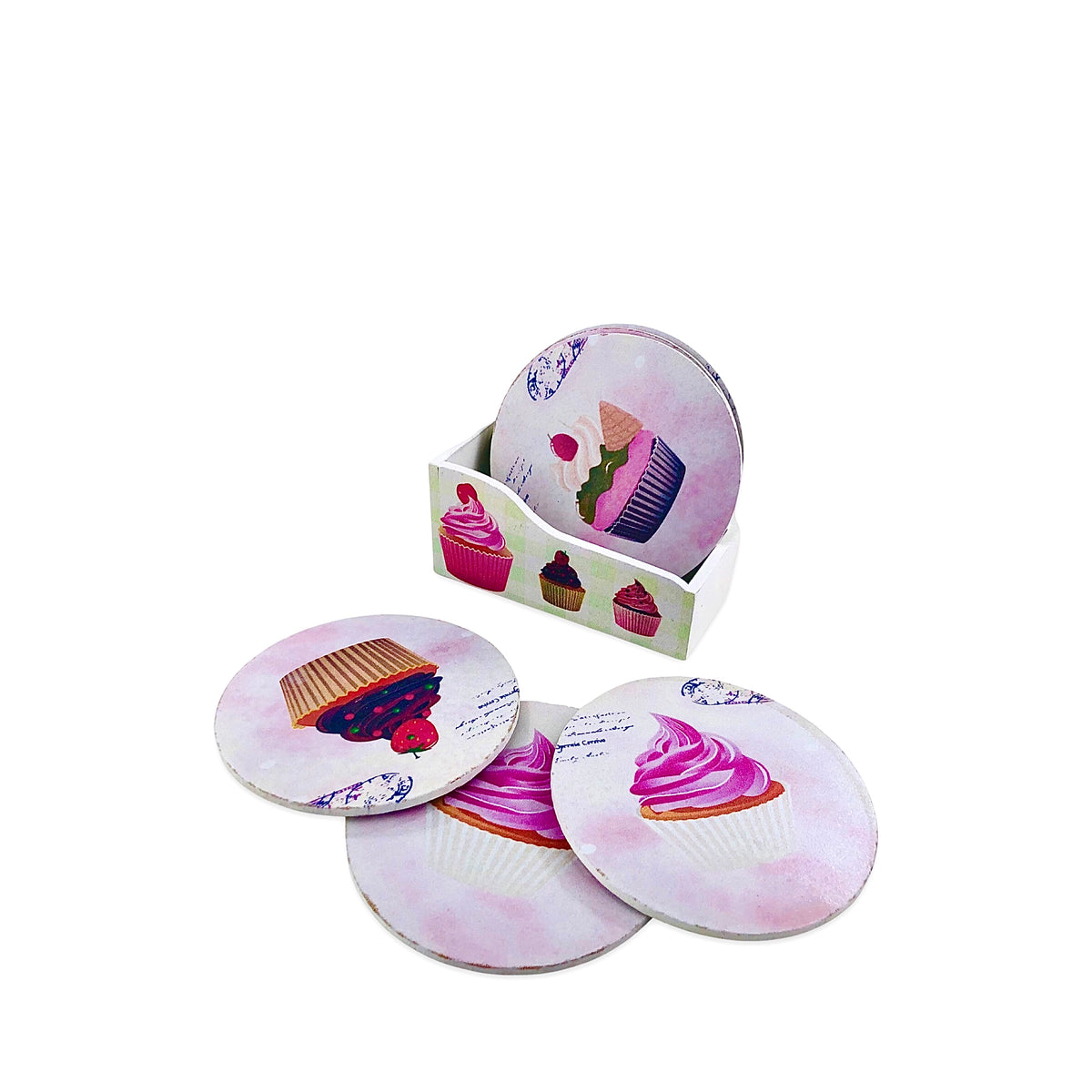 Ice cream Printed Design Tea Coasters