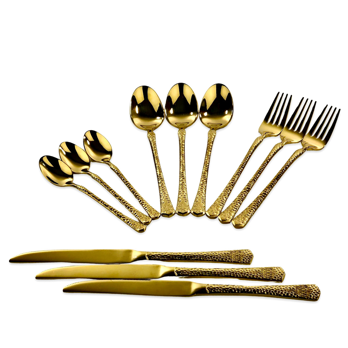 Premium Golden Cutlery Set (Set of 24)