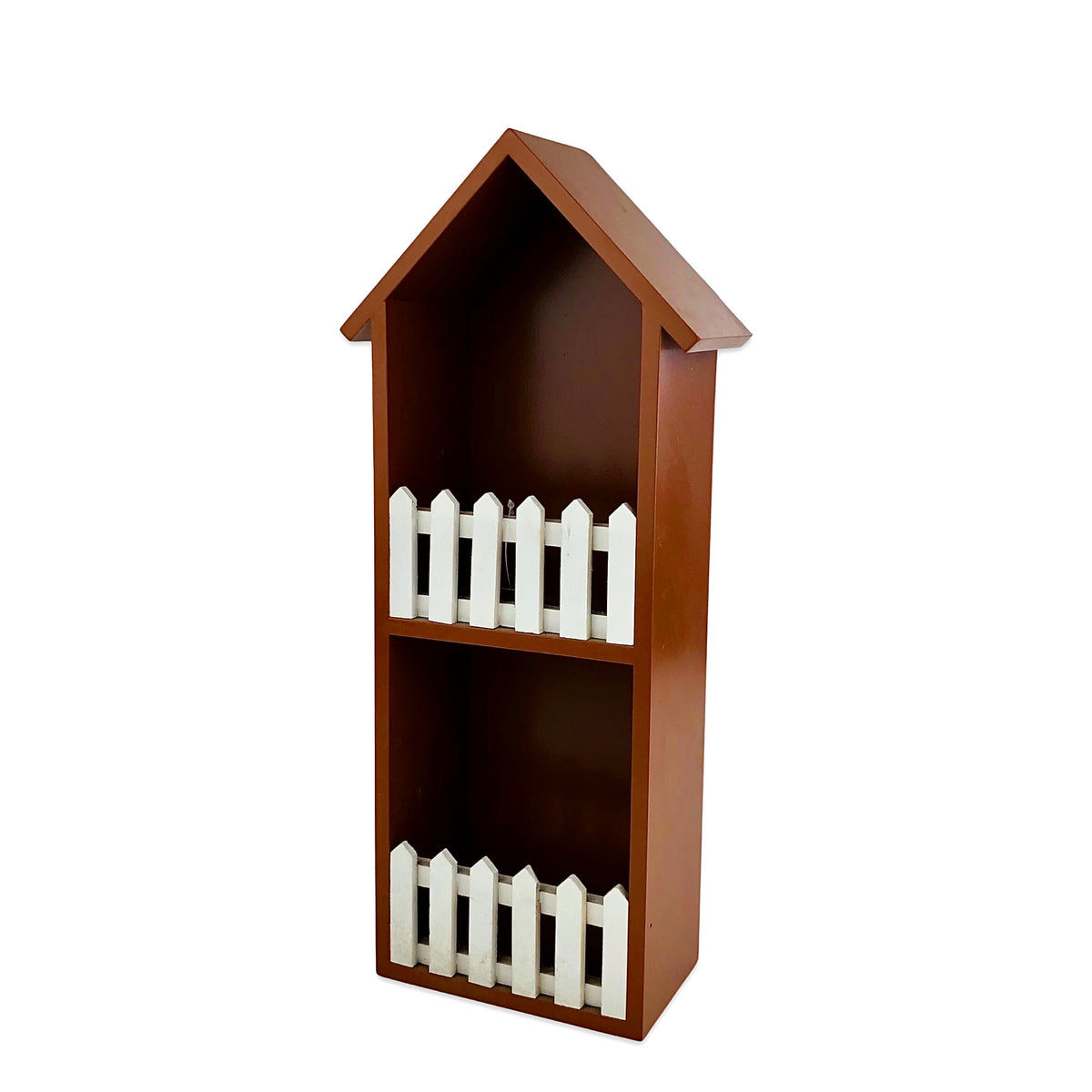 Brown Hut Shape Wall Mounted Storage