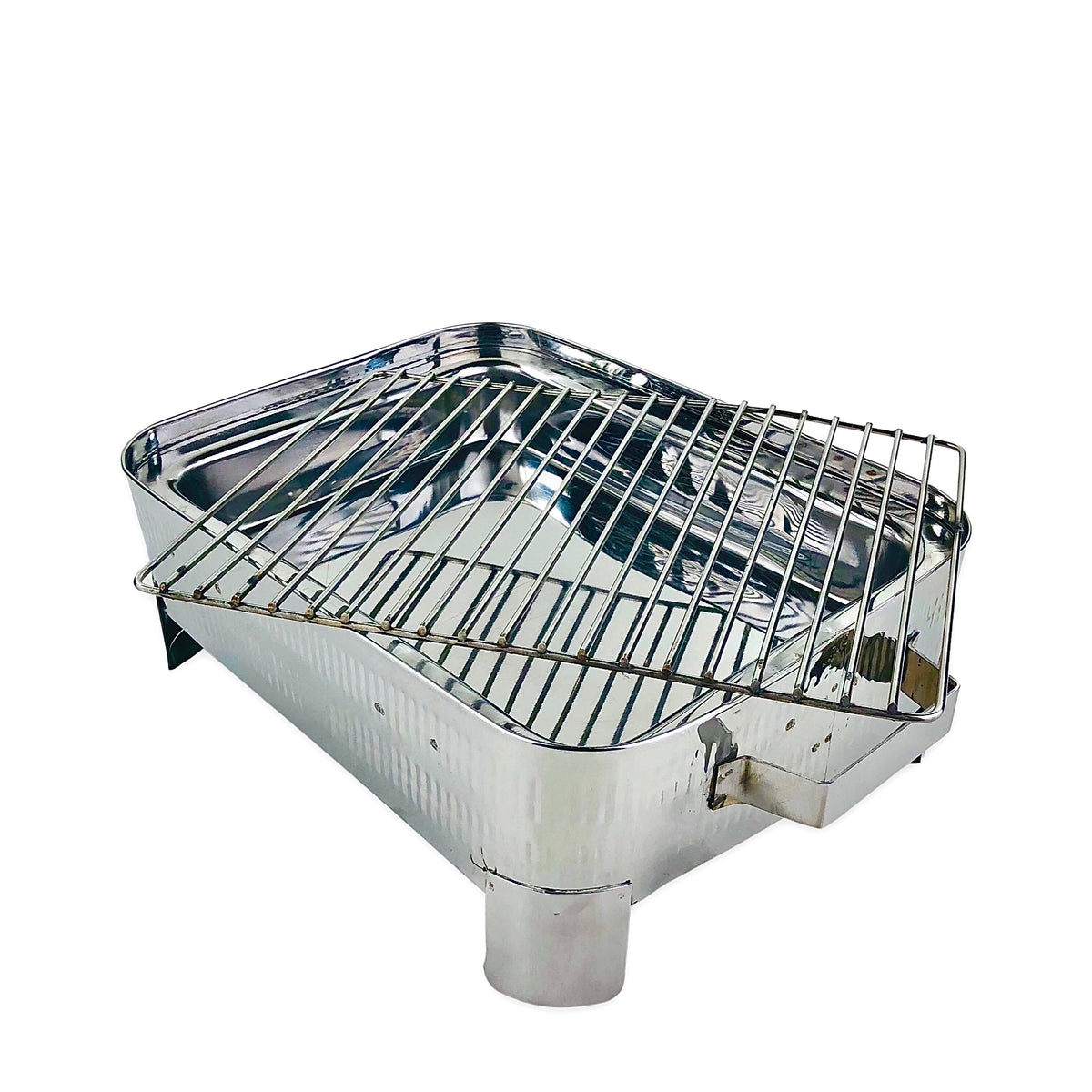 Royal hammered Barbecue Charcoal Grill ( Silver )