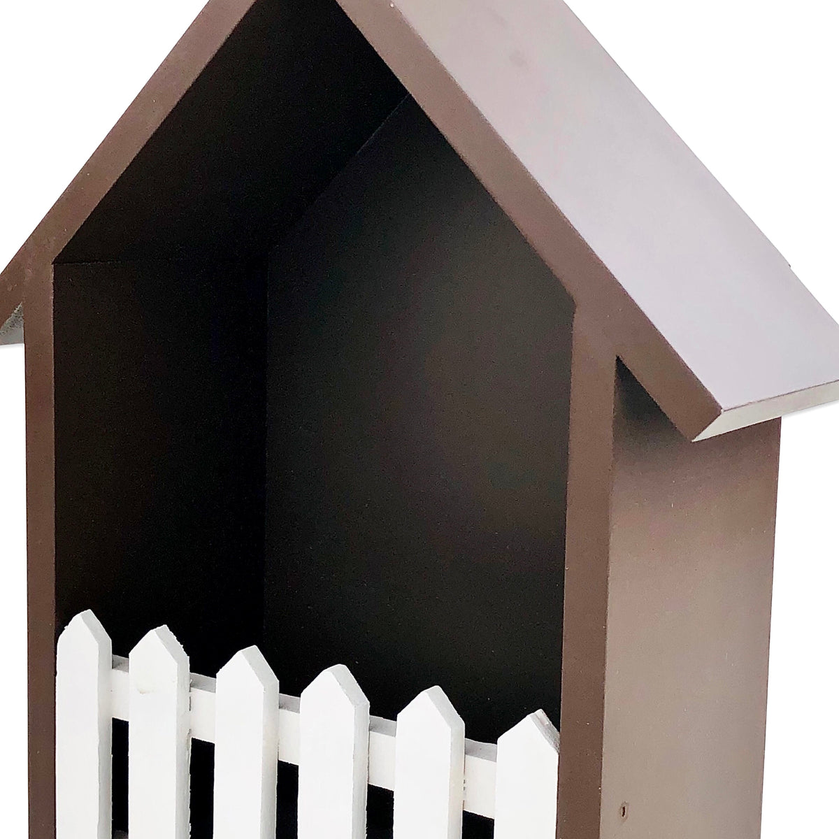 Brown Hut Design Wall Mounted Storage