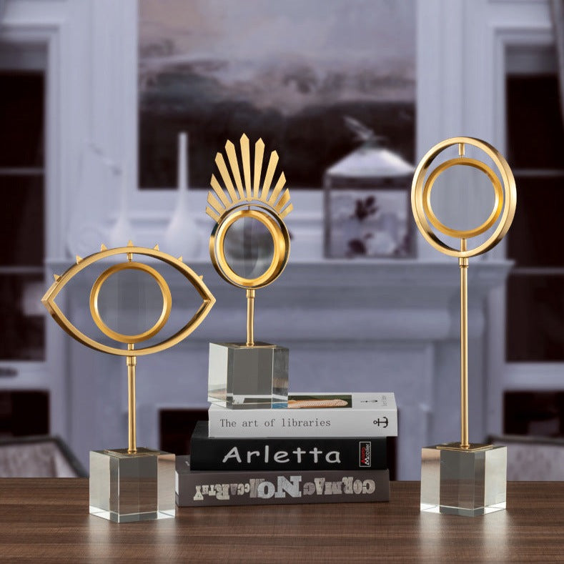 Golden Eye Magnifier Décor Ornaments
