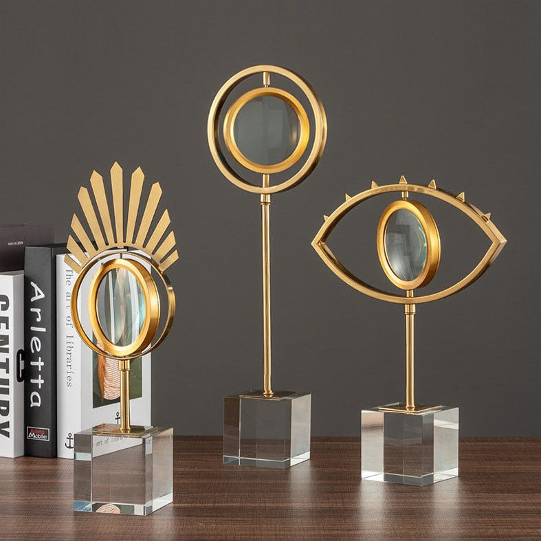 Golden Eye Magnifier Décor Ornaments