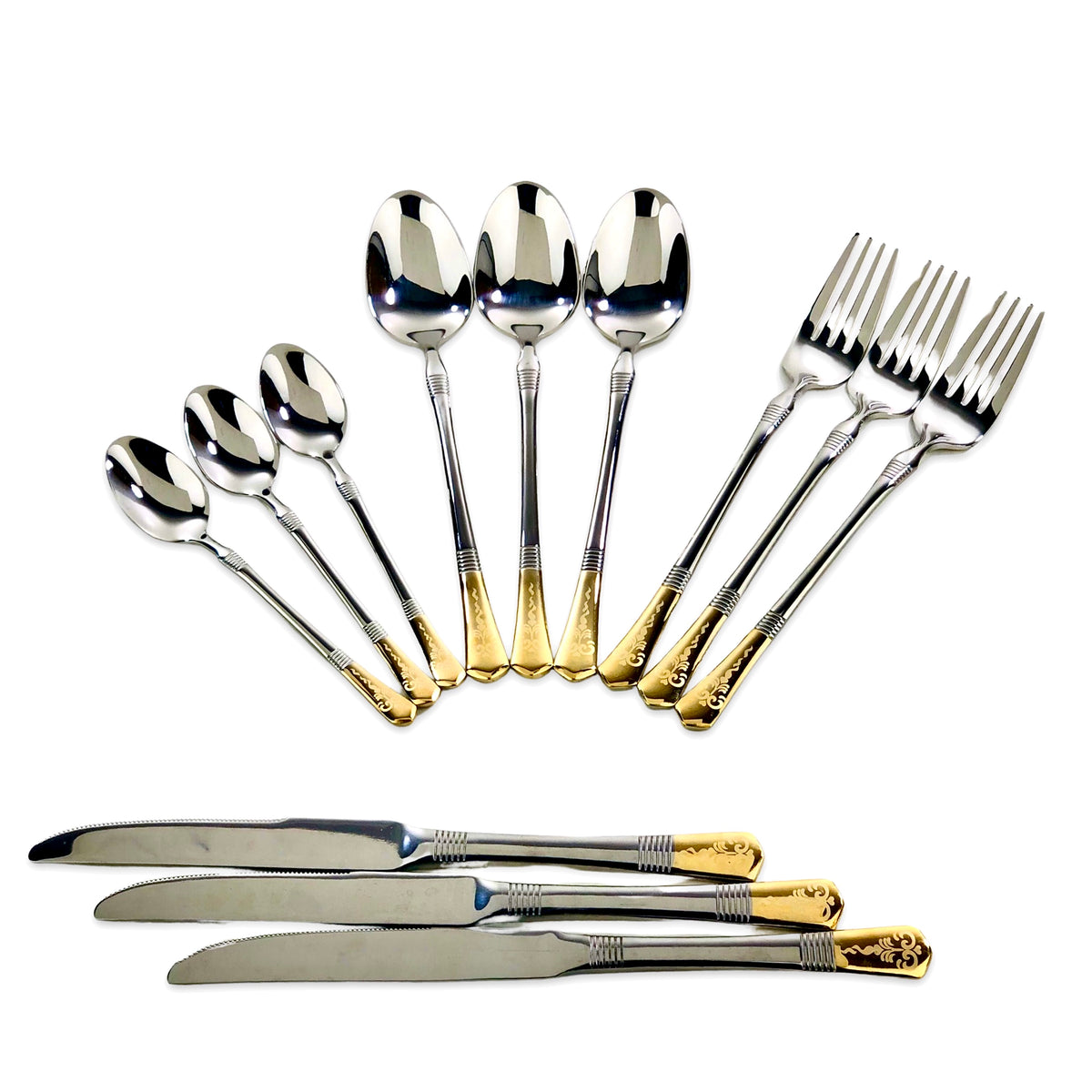 Premium Silver Cutlery Set (Set of 24)