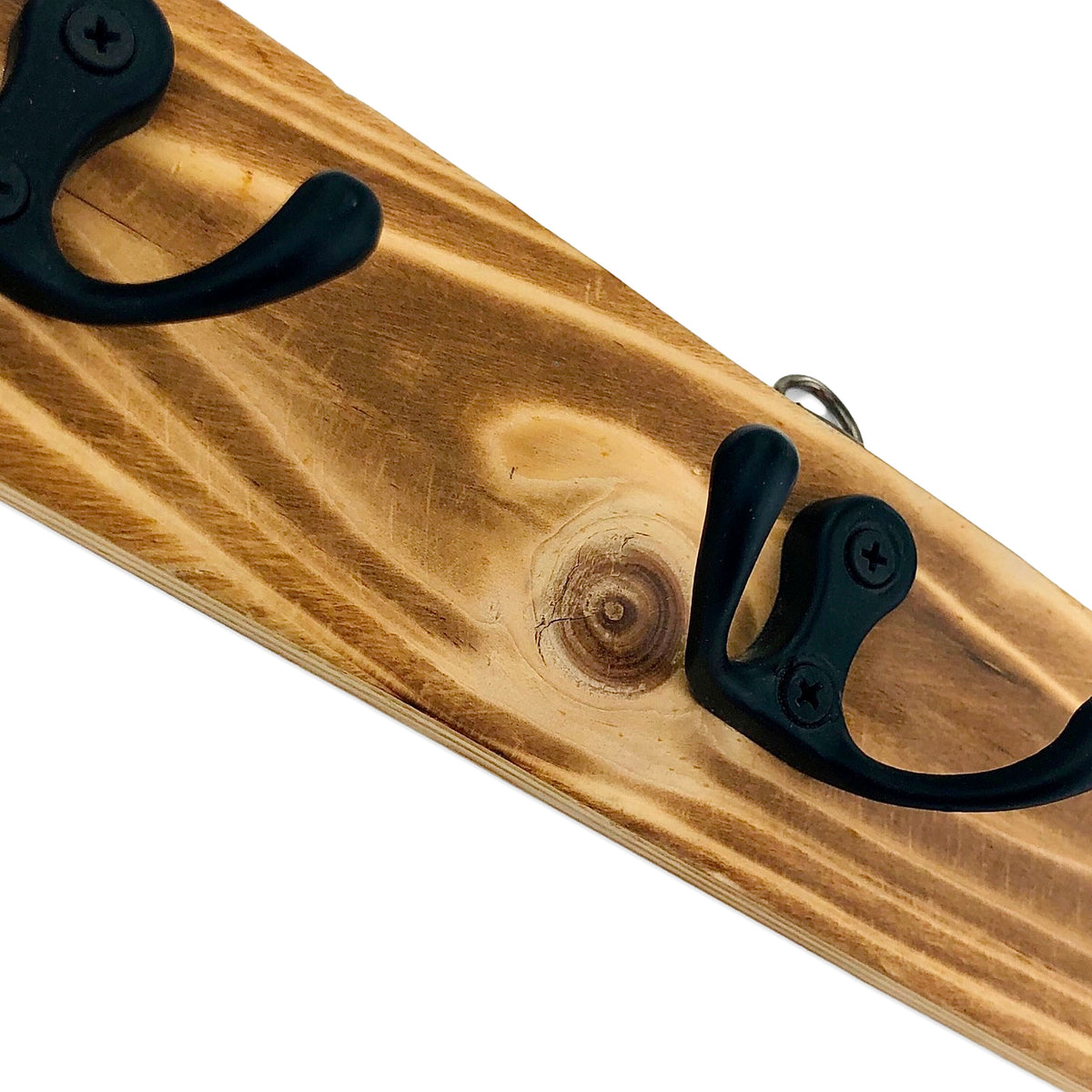 Wooden Texture Wall Key Holder (Brown)