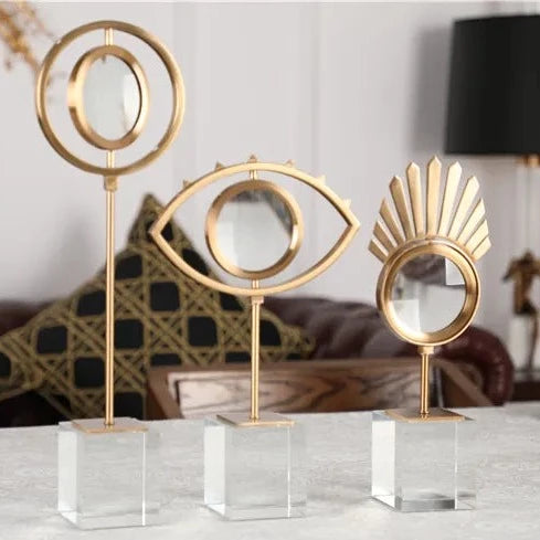 Golden Eye Magnifier Décor Ornaments