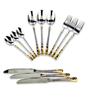 Premium Silver Cutlery Set (Set of 24)