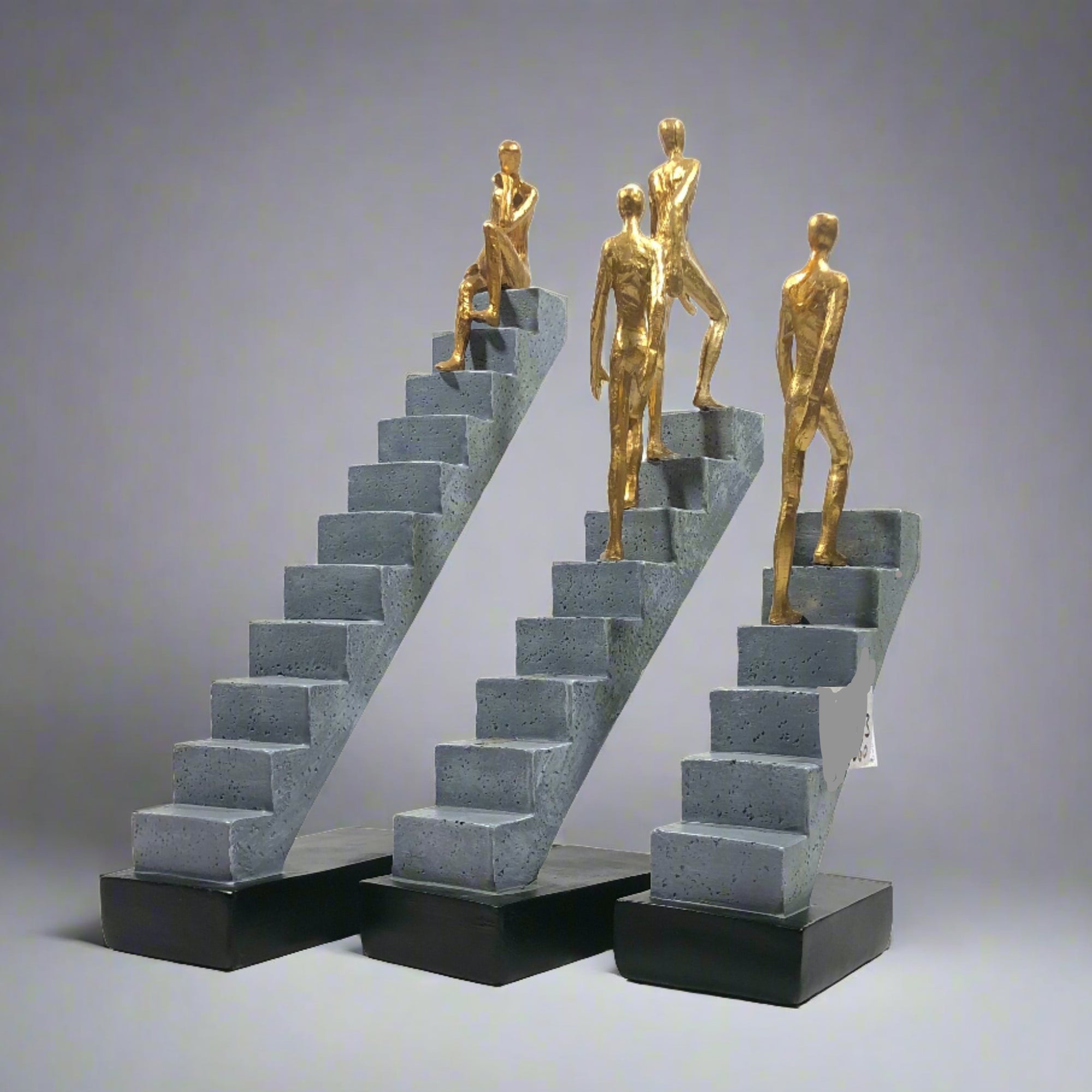 LIUYI Gray Ladder Figurines