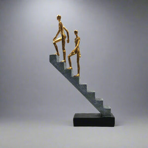 LIUYI Gray Ladder Figurines