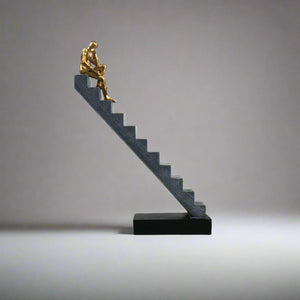 LIUYI Gray Ladder Figurines