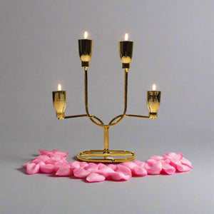 Shiny Gold Candle Stand