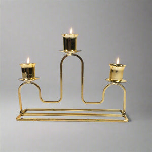 Shiny Gold Candle Stand