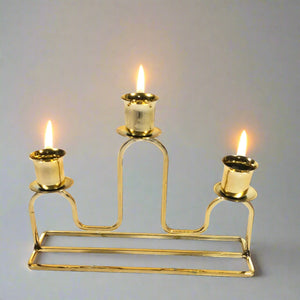 Shiny Gold Candle Stand