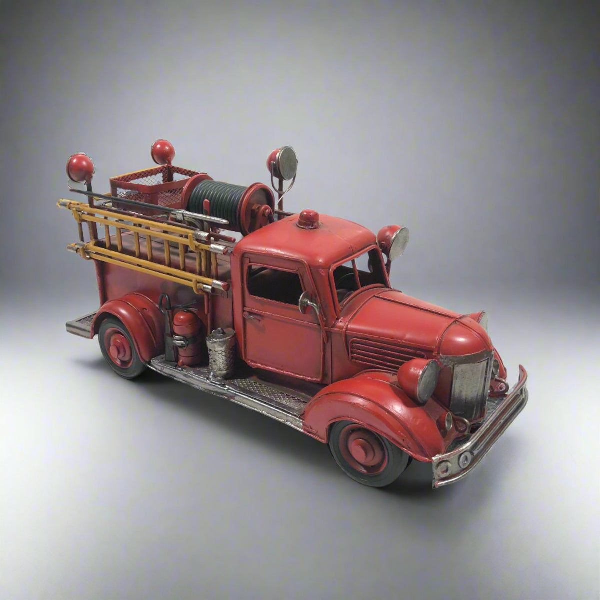 Metallic Fire Truck Model