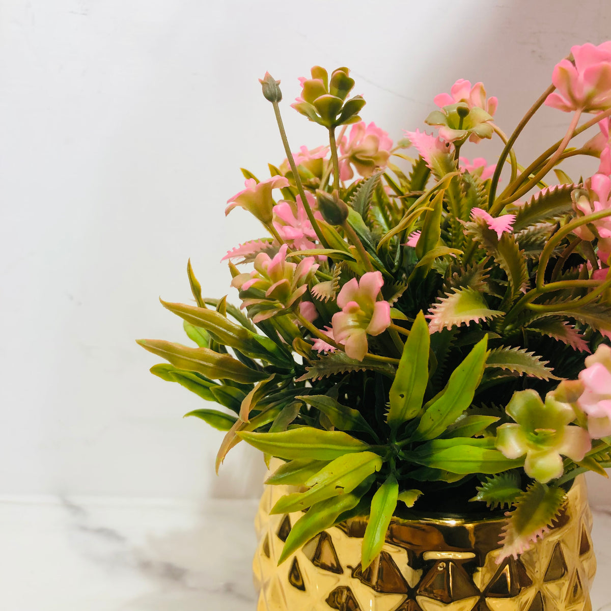 Geometric Golden Flower Panters