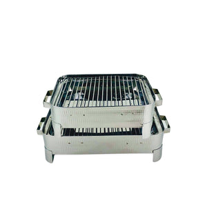 Royal hammered Barbecue Charcoal Grill ( Silver )