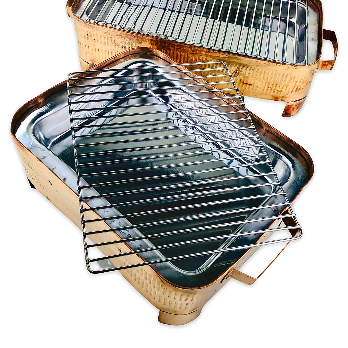 Royal hammered Barbecue Charcoal Grill ( Copper )